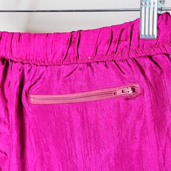 Aviat Sportif 90s Designed in France Women's Shiny Raspberry Lined Joggers SZ XL - Picture 11 of 12